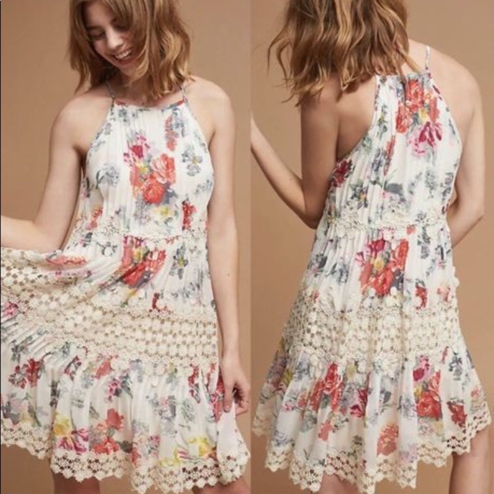 Anthropologie Ranna Gill “Kalila” Floral Dress S